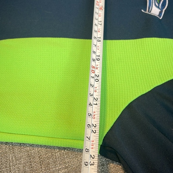 Seattle Seahawks Sweater Womens Medium Blue 1/2 Zip Pullover Sweatshirt … - Picture 7 of 8